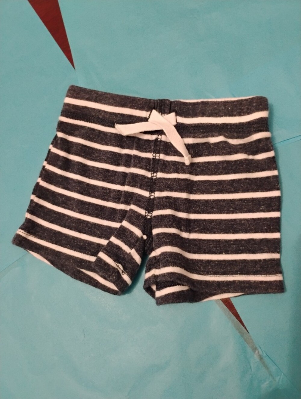 Carter's Baby Navy and White Striped Shorts